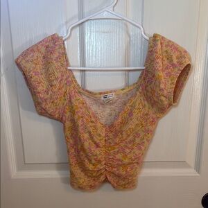 Billabong floral crop top